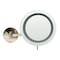 Alfi Brand Brushed Nickel Wall Mnt Rnd 9" 5x Magnifying Cosmetic Mirror W/ Light ABM9WLED-BN - alternate 4
